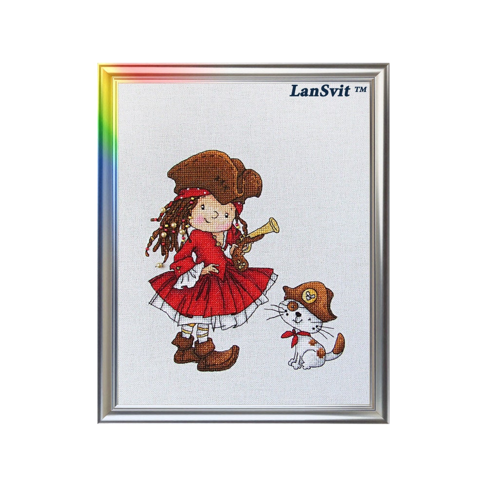Counted Cross Stitch Kit With Us You Will Never Get Bored!, LanSvit D-031