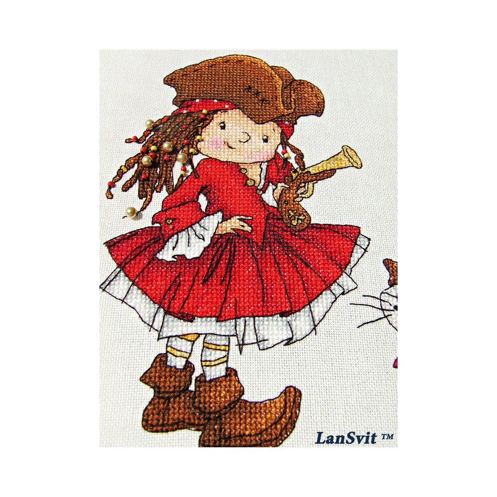 Counted Cross Stitch Kit With Us You Will Never Get Bored!, LanSvit D-031