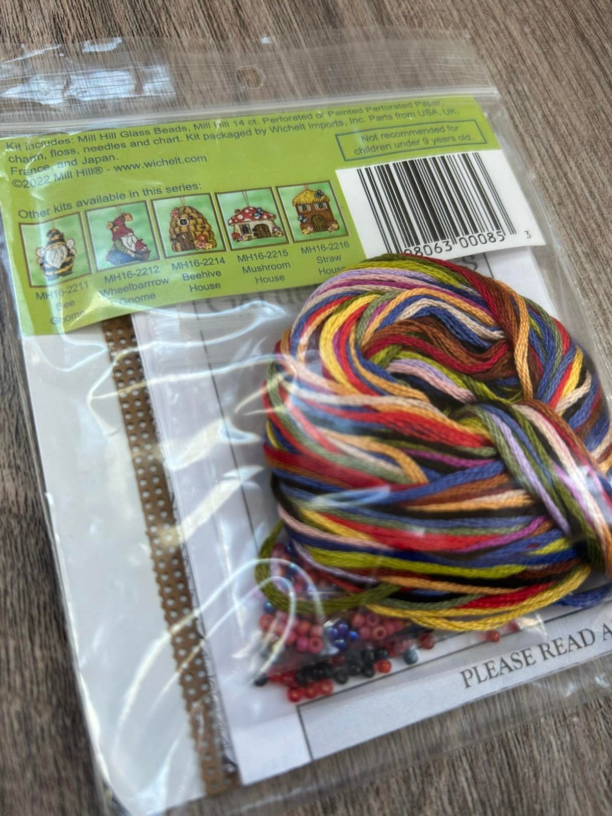 Bead embroidery  Kit Garden Girl Gnome, Mill Hill MH16-2213 ( Perforated paper 14ct)