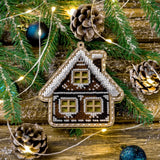 Bead Embroidery Kit Decorative House, LK-376. Fast DIY Kit
