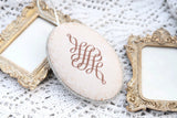 Ballerina Cross Stitch Kit: Vintage Christmas Ornament,Hand-Dyed Threads, linen