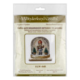 Cross stitch Embroidery Kit with beads on Wood base, Nutcracker, LW-048