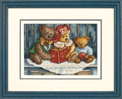 Counted Cross Stitch Kit DIMENSIONS Gold Collection petites, Bear Tales, 65054