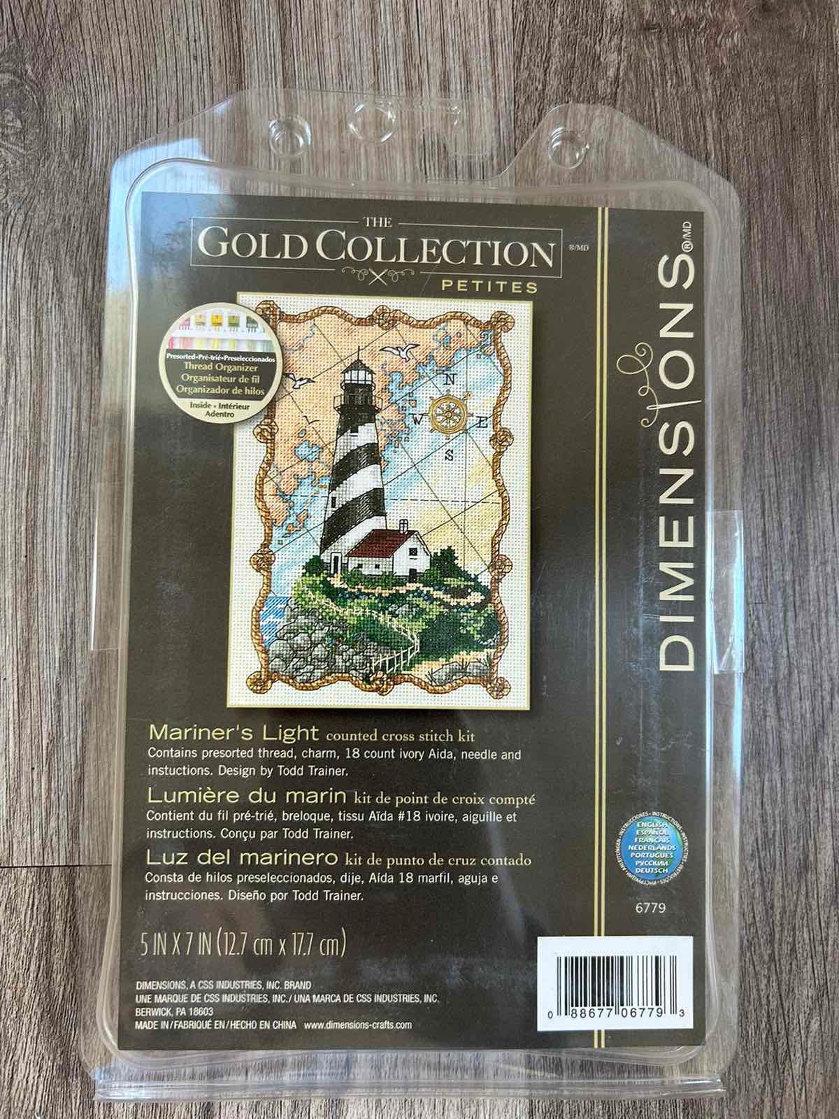 Dimensions Gold Collection Petites Counted Cross Stitch Kit, Mariner's Light (Aida 18ct), 06779
