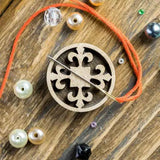 Small Magnetic needle holder from plywood, 3 cm, MH-082 ( 1 Item)