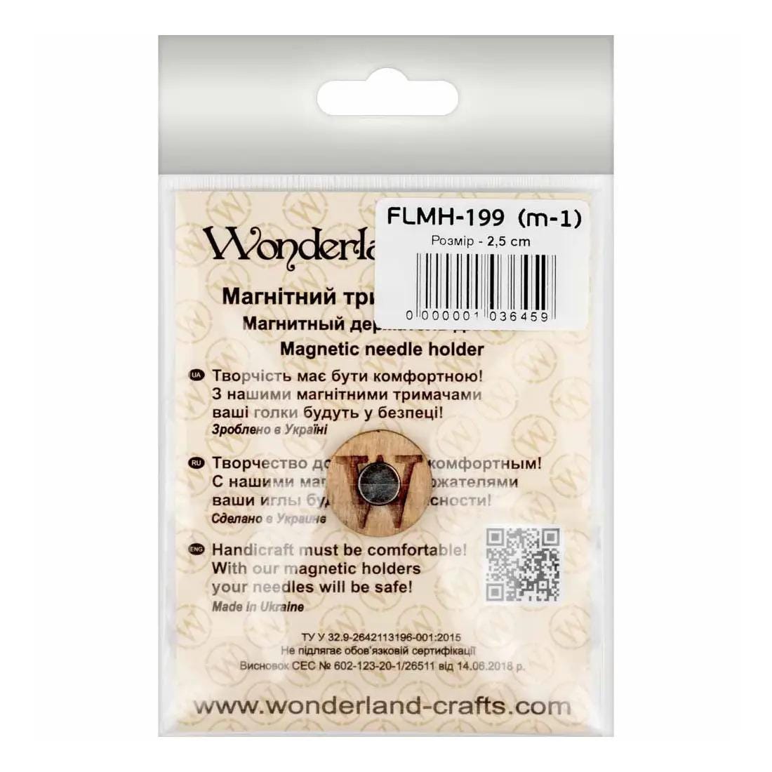 Small Magnetic needle holder winter birds, from steel, 1 IN, MH-199 ( 1 Item)