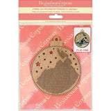Bead Embroidery Kit on Wood, Snow House, LK-366 ( beads , thread, needle, plywood base included)