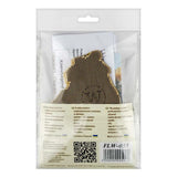 Christmas Guinea Pig Cross Stitch Kit on wood: Holiday Ornament DIY Craft LW-055