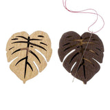 Needle holder magnetic plywood, leafs design, 2 sides, 3.5*4 cm, MH-063 ( 1 Item)