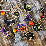 20 Halloween Plywood bases for Beading embroidery kit ( 20 pcs), SW-010