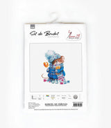 Christmas Mouse, Luca-S Counted Cross Stitch Kit, B1168