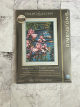 Iris and Swan Counted Cross Stitch Kit: Dimensions Gold Collection (16ct Aida)