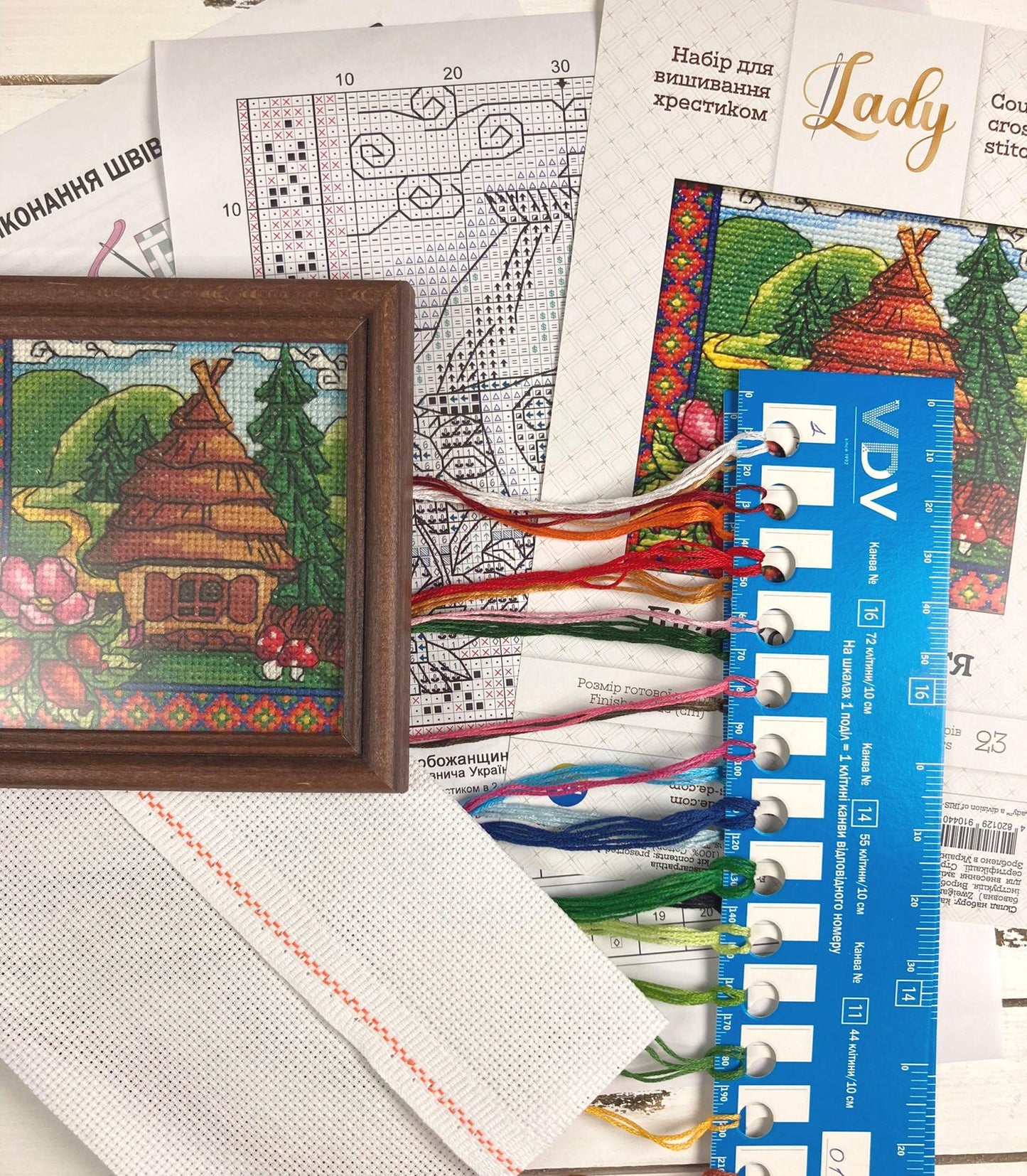 Counted Cross Stitch Kit, Karpaty Forest (Hut), 01273