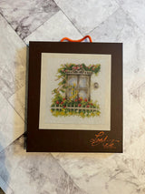 Counted Cross Stitch Kit Lanarte - Window & flowers, PN-0162523 Rare find.