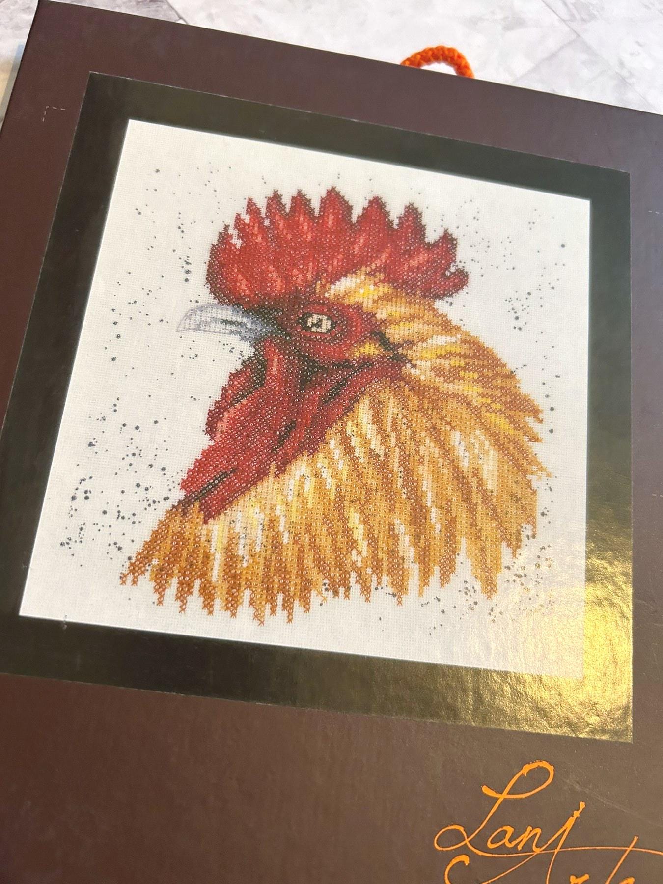 Counted Cross Stitch Kit Lanarte - Brown rooster, PN-0157490