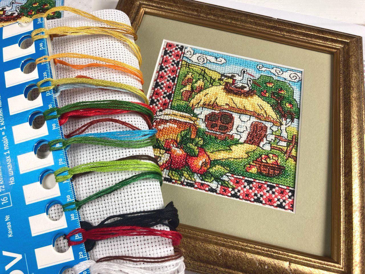 Counted Cross Stitch Kit, Honey Spas (Hut), 01302