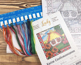 Counted Cross Stitch Kit, Flover of Sloboda region (Hut), 01274