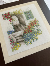 Counted Cross Stitch Kit Lanarte - Alley with flowers, PN-0162521
