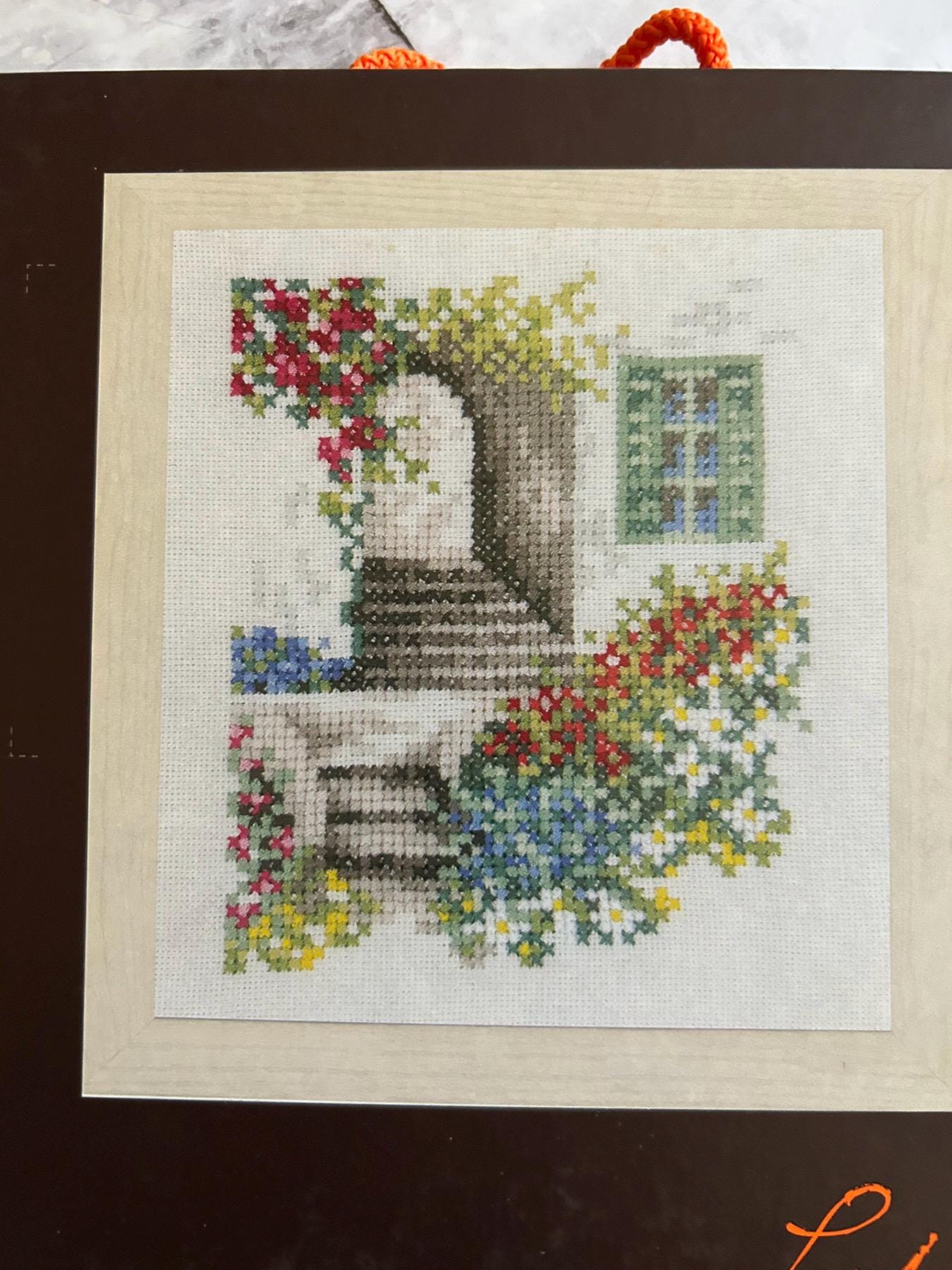 Counted Cross Stitch Kit Lanarte - Alley with flowers, PN-0162521