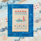 Sea Adventures Cross Stitch Kit: Nautical Sampler with Beads on Cashel Linen