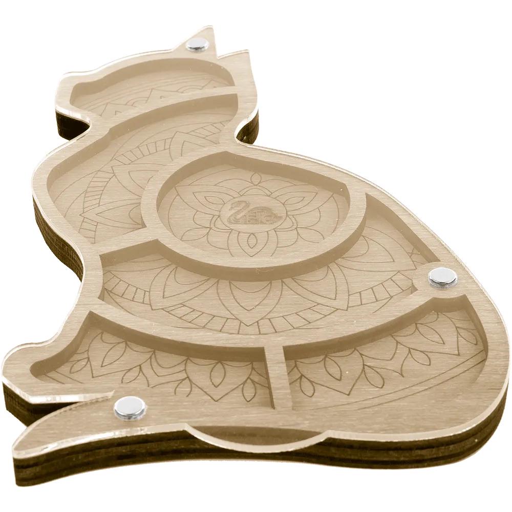 Cat Organizer plywood for beads 6 sections, 11.5*18 cm, Wonderland Crafts ZB-036