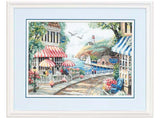 Counted Cross Stitch Kit DIMENSIONS, Cafe By The Sea (14 Count), 35157