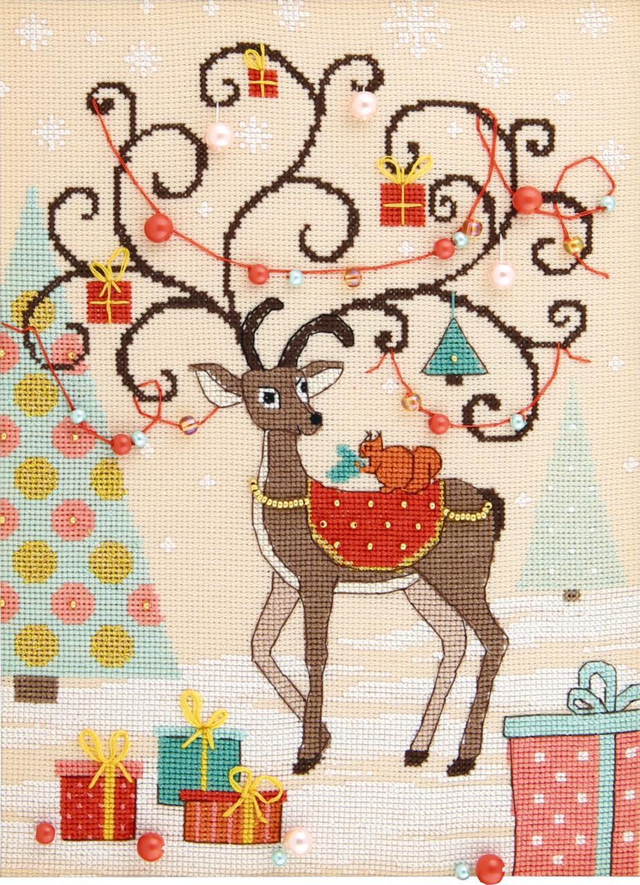 Counted Cross Stitch Kit , New Year's courier, VT-258