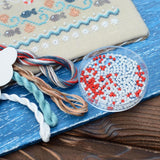 Sea Adventures Cross Stitch Kit: Nautical Sampler with Beads on Cashel Linen