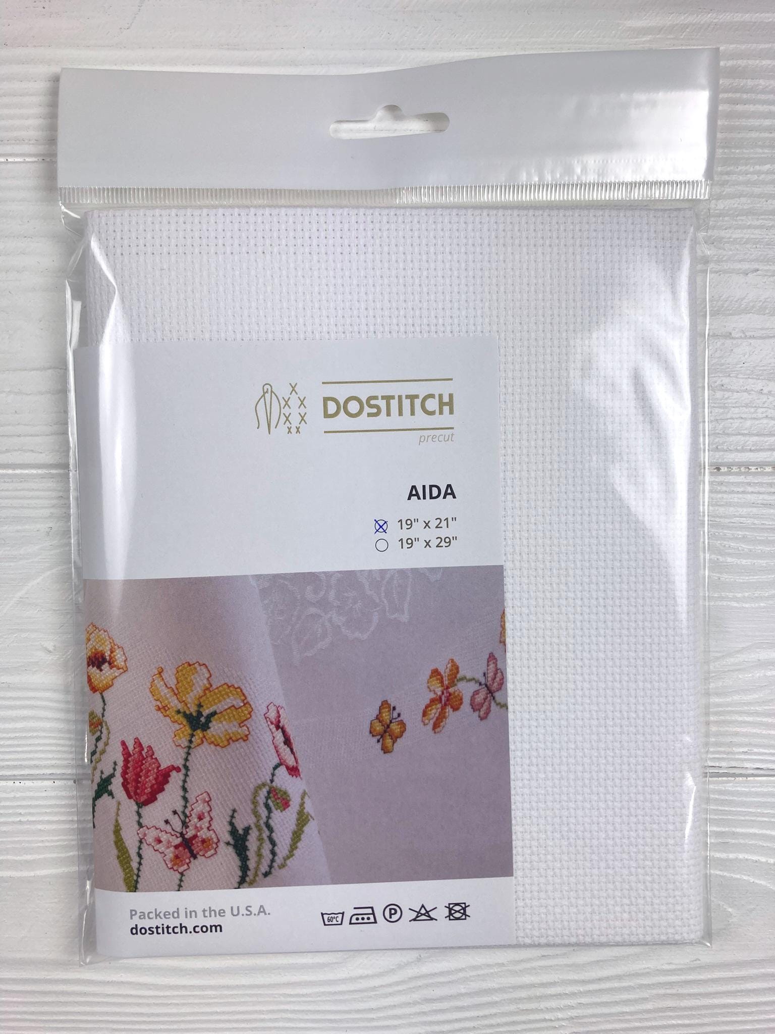 White Aida Cloth: 14 Count Cross Stitch Fabric, Very Soft Cotton