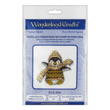 Beaded Penguin Cross Stitch Kit: DIY Christmas Ornament (3.5" x 3.5")