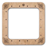 Marbled Purple Plywood Embroidery Hoop with Magnetic Holders (5.5x5.5 IN)