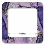 Marbled Purple Embroidery Hoop with Magnetic Holders - 4x4 IN