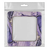 Marbled Purple Embroidery Hoop with Magnetic Holders - 4x4 IN