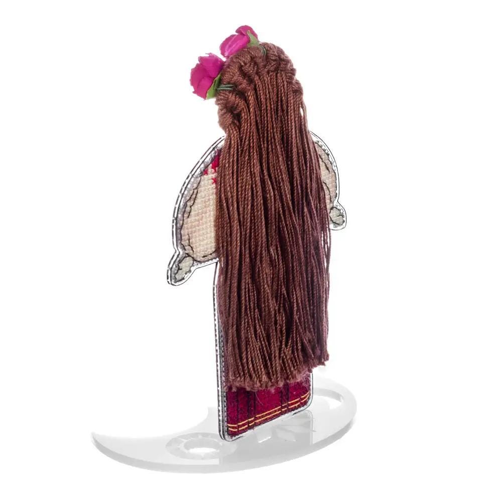 Motanka Cross Stitch Kit – Ukrainian Amulet Doll, Beaded Folk Decor