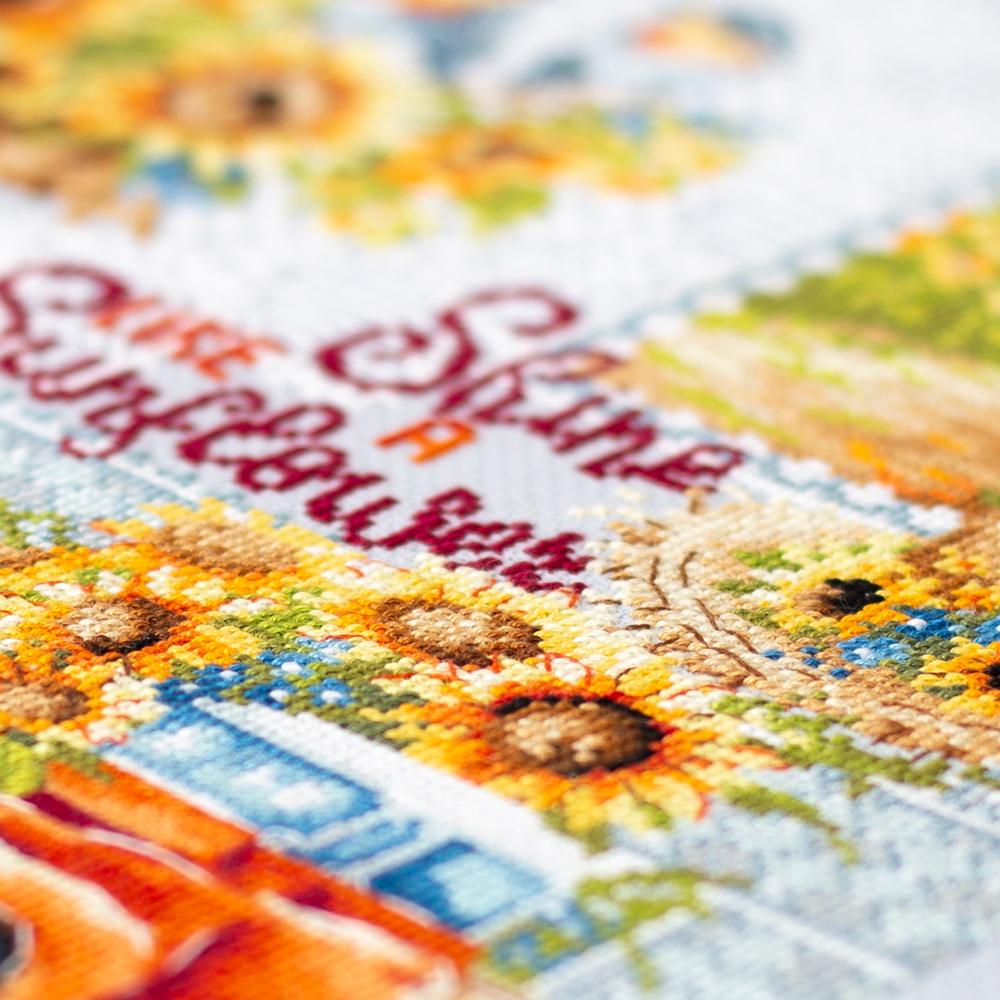 Magic Needle Counted Cross Stitch Kit Shine Like a Sunflower, 540-704
