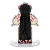 Motanka Cross Stitch Kit – Ukrainian Doll Amulet with Beads, Roses