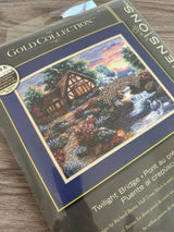 Counted Cross Stitch Kit DIMENSIONS Gold Collection, Twilight Bridge, 35172