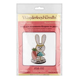 Easter Rabbit Bead Embroidery Kit on Wood (3"x5.5")