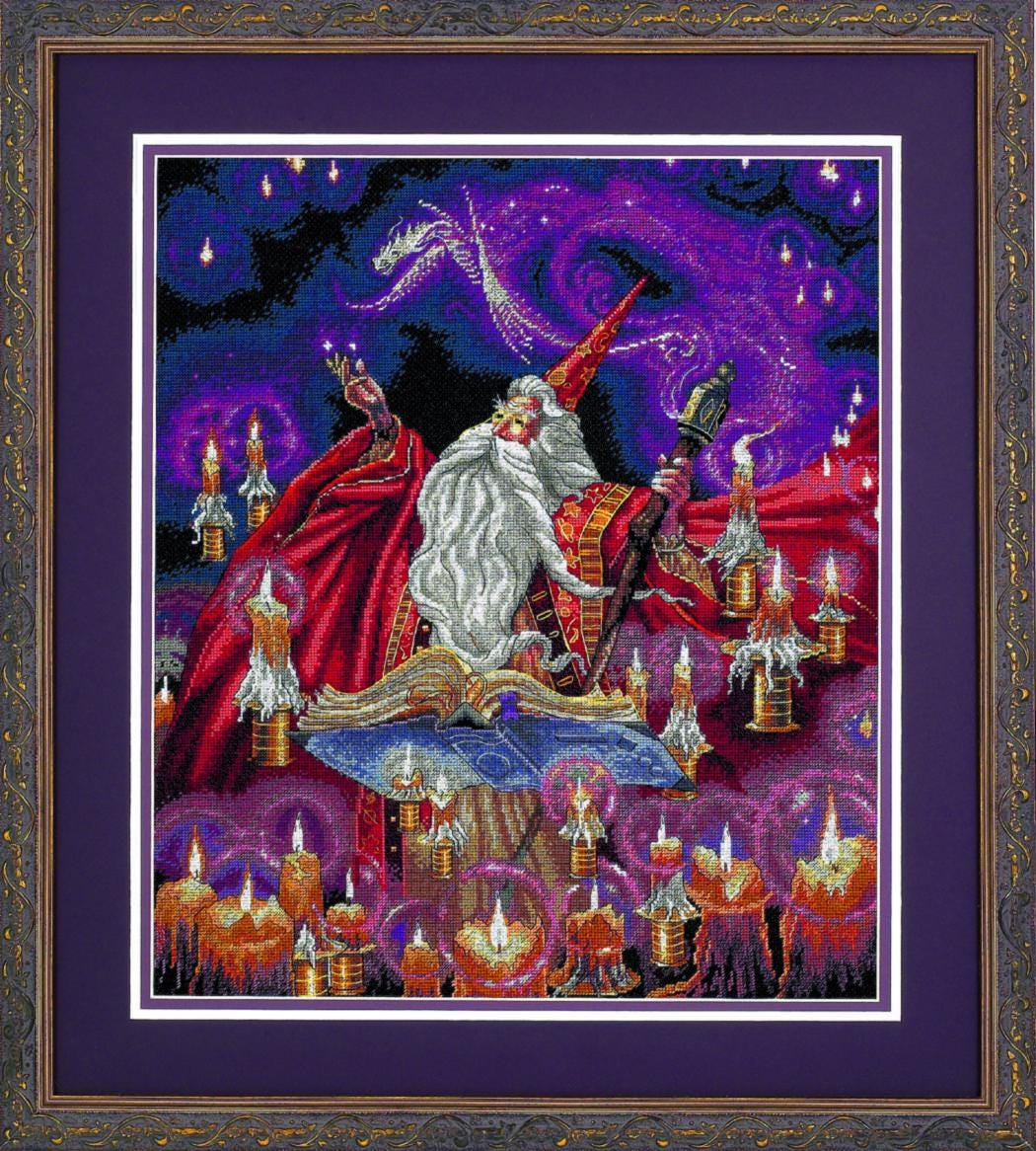 Dimensions Gold Collection Counted Cross Stitch Scarlett Wizard (18 count), 35141