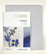 Evenweave 32ct Zweigart Murano Fabric precut, Silver Moon Gray, soft fabric for embroidery. For intermediate crafters.
