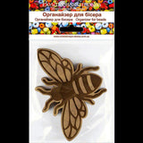 Organizer plywood for beads with magnetic lid, Bee, 12*8.5 cm, ZB-106