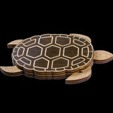 Organizer plywood for beads with magnetic lid, Turtle, 19*14 cm, ZB-118