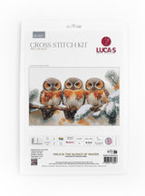 Counted Cross Stitch Kit Luca-S - Owls in The Silence of Winter, BU5077, New.