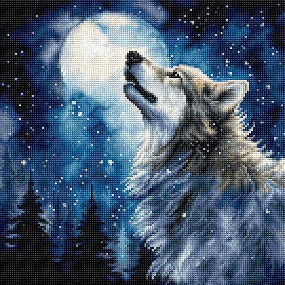 Counted Cross Stitch Kit, Letistitch Midnight snowfall, L9923, New