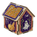 Halloween House Bead Embroidery Kit on Wood - DIY 3D Model