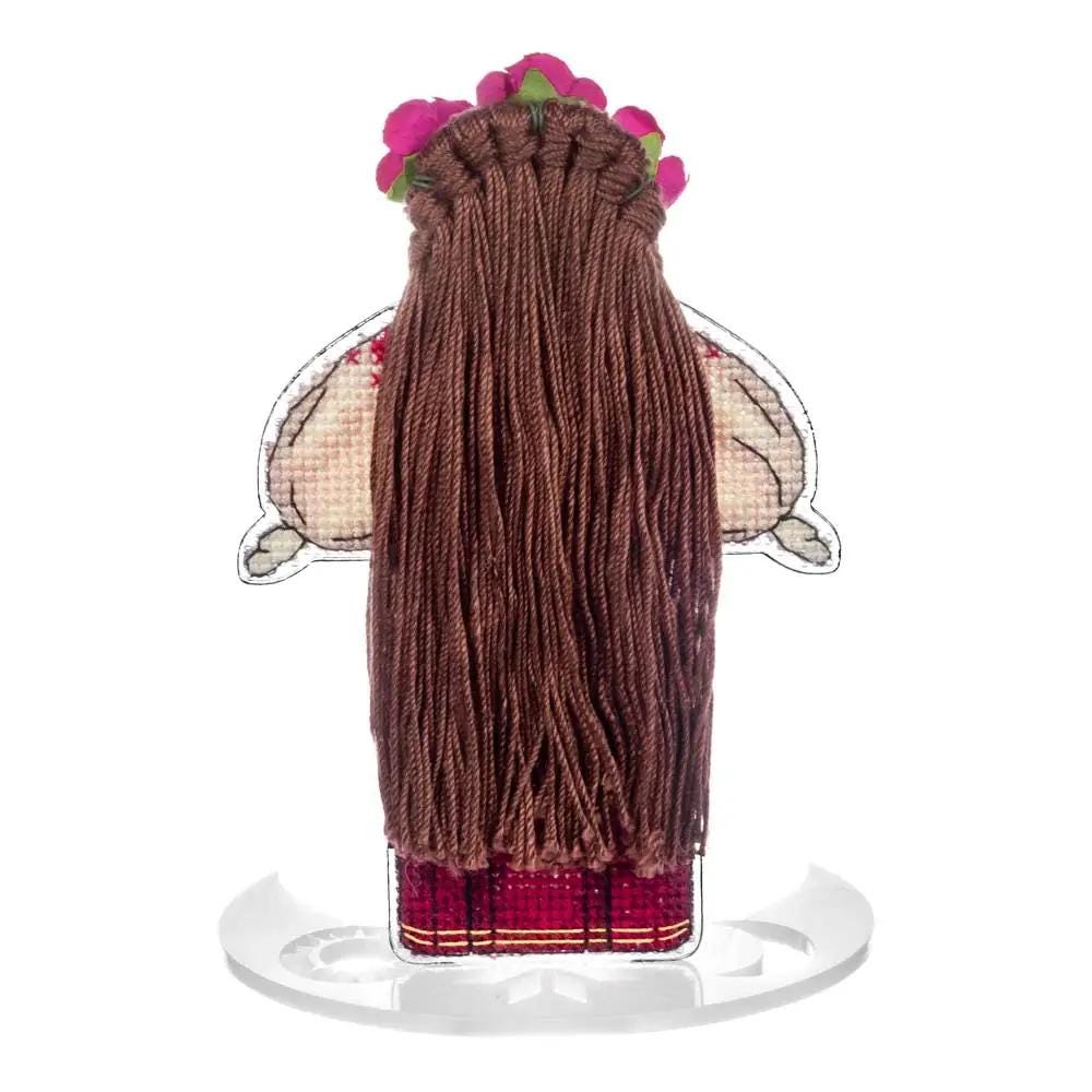 Motanka Cross Stitch Kit – Ukrainian Amulet Doll, Beaded Folk Decor