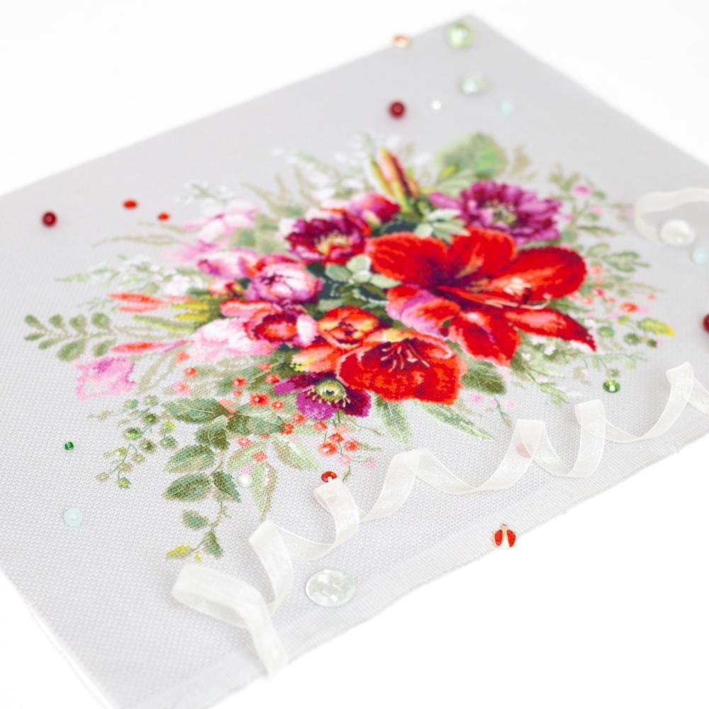 Magic Needle Counted Cross Stitch Kit Amaryllis Bouquet, 210-314