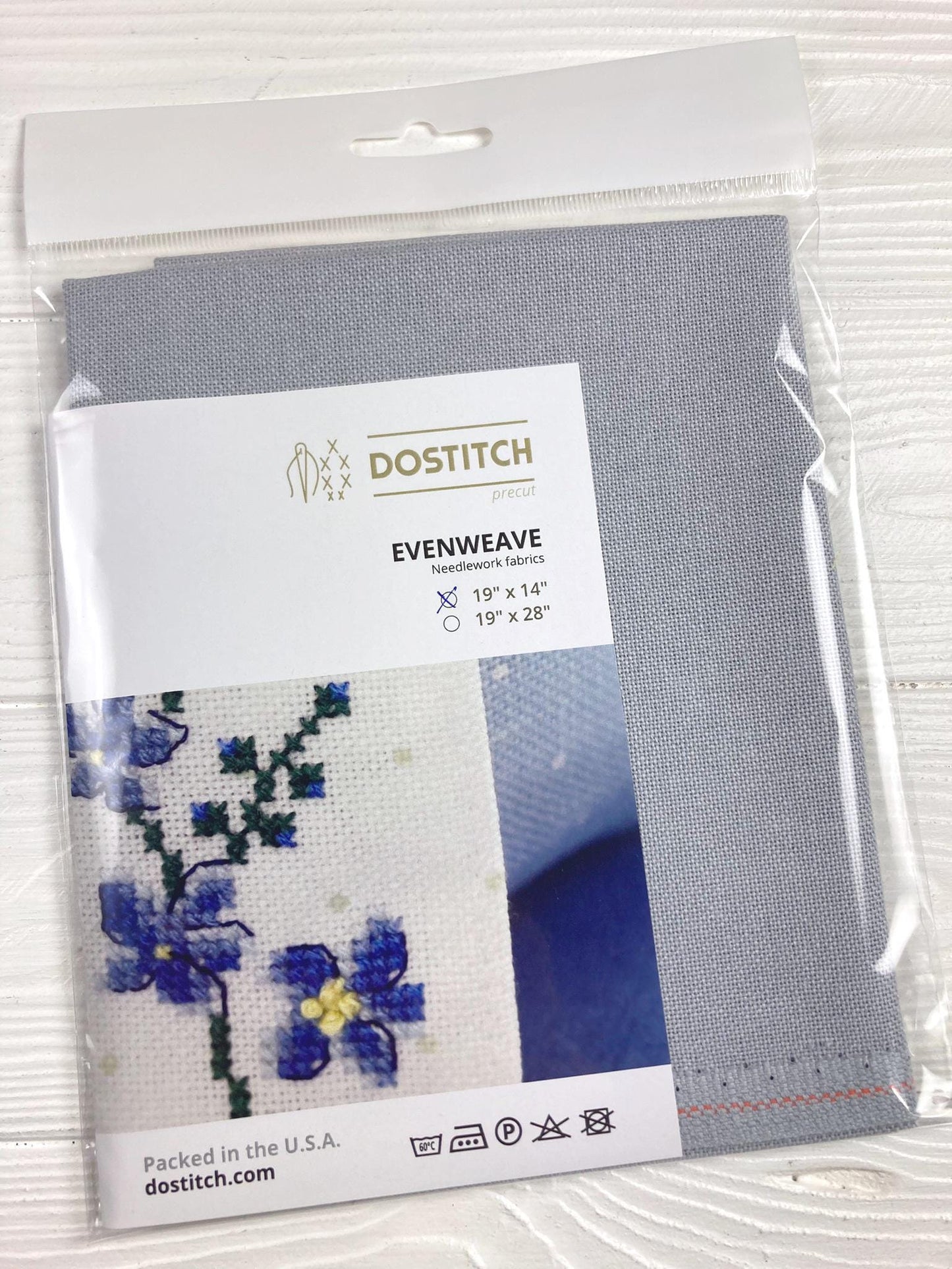 Evenweave cross stitch fabric 32ct Pearl Gray, Zweigart Murano, Soft Embroidery Fabric