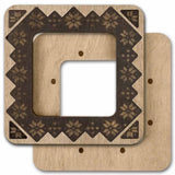 Magnetic Embroidery Hoop: Plywood Cross Stitch Frame (2.4x2.4 IN)