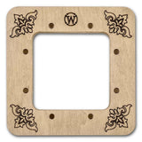 Magnetic Embroidery Hoop: Plywood Cross Stitch Frame (2.4x2.4 IN)